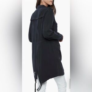 NWT Wash Lab Road Trim, Split hem jacket. Lightweight, Vintage Black. Women’s M.